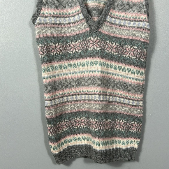 Vintage Lord & Taylor Fisher Hill Wool Long Knit Vest Sweater size 34-4 - Picture 3 of 14